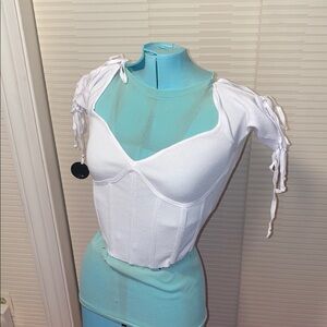 Hera White Women's Crop Top size S